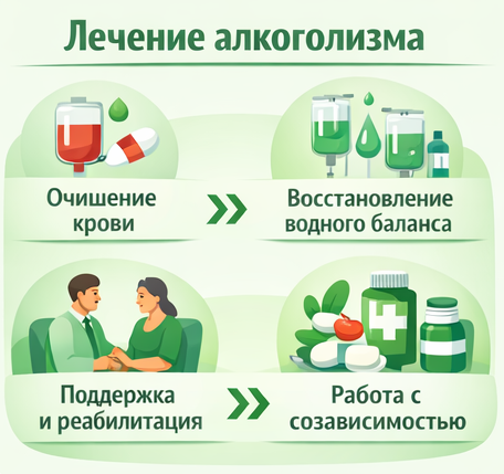 лечение алкоголизма в Тимашёвске этапы